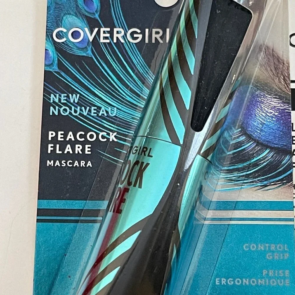 Covergirl New Peacock Black Flare & Lash Blast Amplify Primer Mascara Bundle